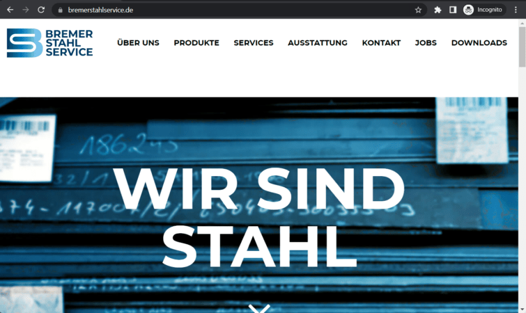 bremer stahl service gmbh landing page